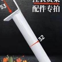 货架衣柜挂衣杆货架配件可伸缩挂衣杆干洗店服装店家用挂衣杆圆管