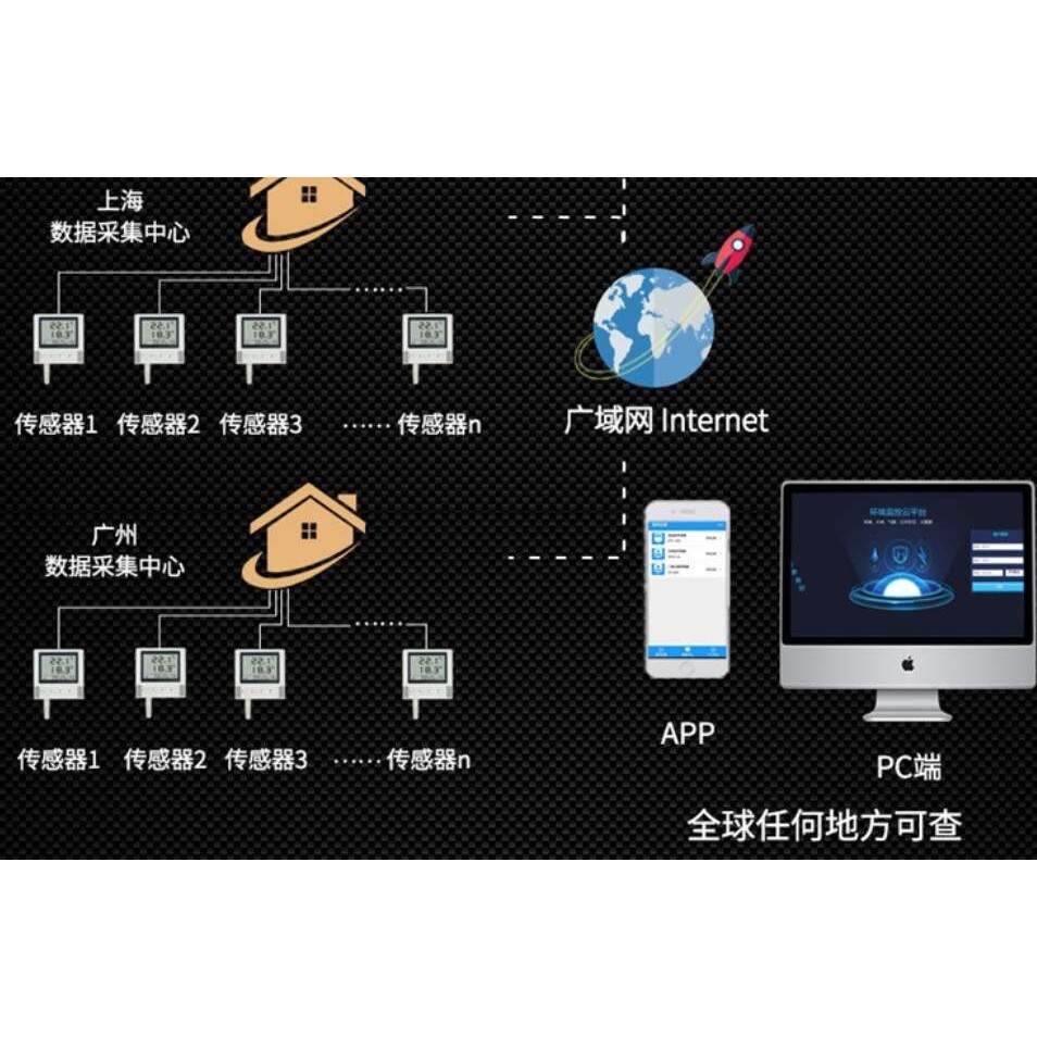 联网型温湿度报警器,网络型温湿度监控,有线温湿度集成监控系统