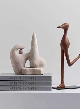 抽象现代Birdman摆件 样板间家居客厅电视柜创意软装饰品