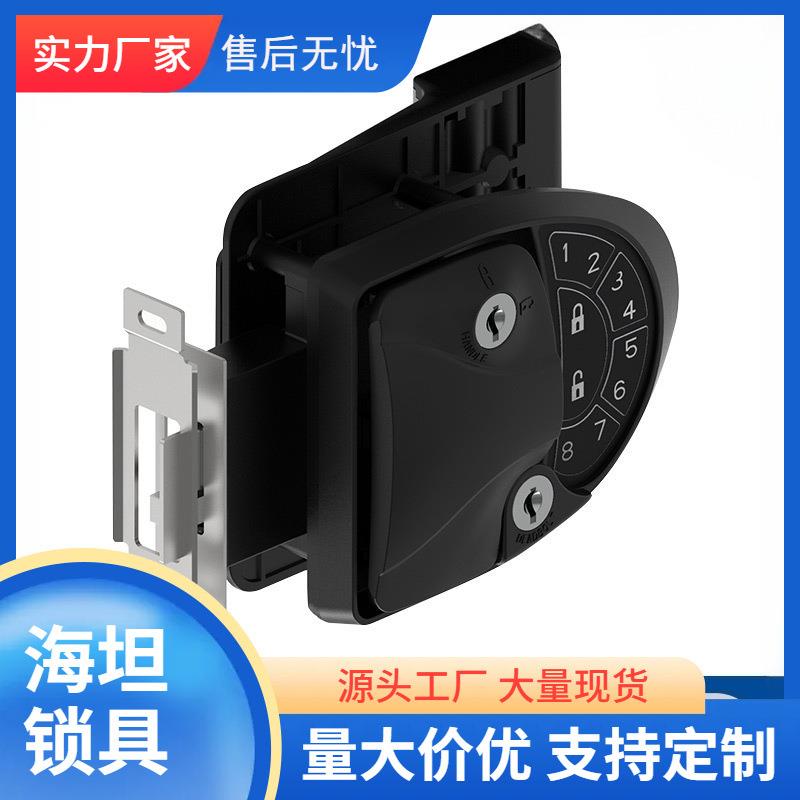 电子密码房车锁遥控防盗锁车门锁改装车RV游艇密码门锁
