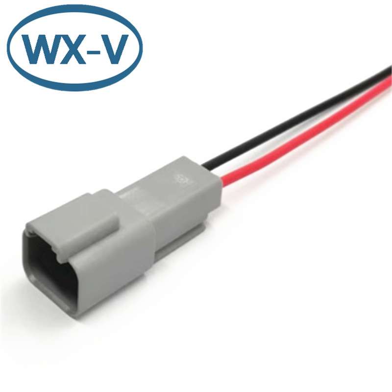 DT04-2P 线束 德驰连接器DT06-2S汽车防水接头公母对插线束插头D