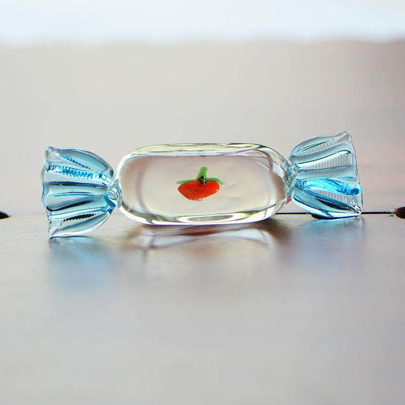 彩色琉璃糖果纯手工玻璃工艺品手作工艺家居装饰品童年儿时礼物