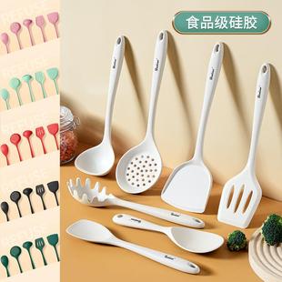 好利索不粘锅专用硅胶铲耐高温家用炒菜铲锅铲汤勺炒勺厨具套餐