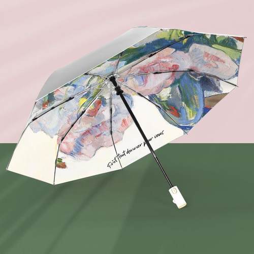 知伞太阳伞女防晒防紫外线折叠高级感全自动晴雨两用遮阳伞