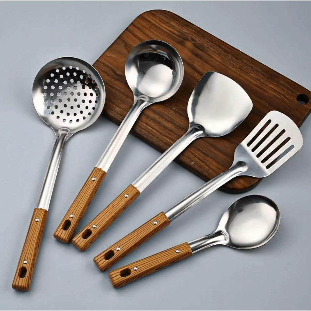 不锈钢锅铲漏勺子汤勺煎铲饭勺炒菜锅铲子厨房家用品厨具大全套裝