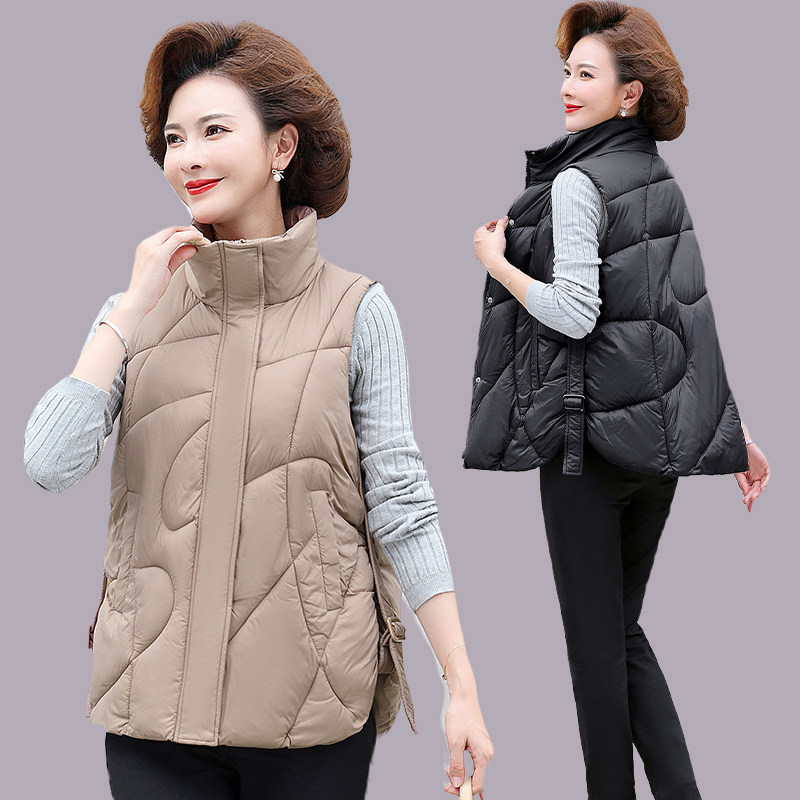 妈妈秋冬装羽绒棉马甲女短款洋气坎肩外穿中老年棉服背心马夹外套,女装/女士精品,马夹,淘宝优惠券,粉丝福利购,淘宝优惠卷