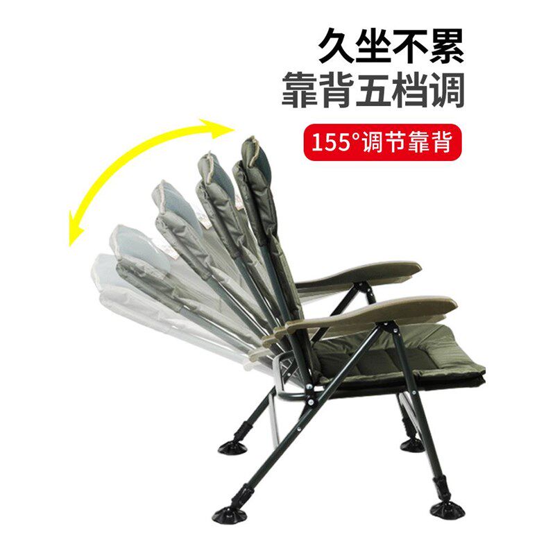 我飞钓椅新款2021超轻欧式钓鱼椅多功能便携式全地形折叠座椅