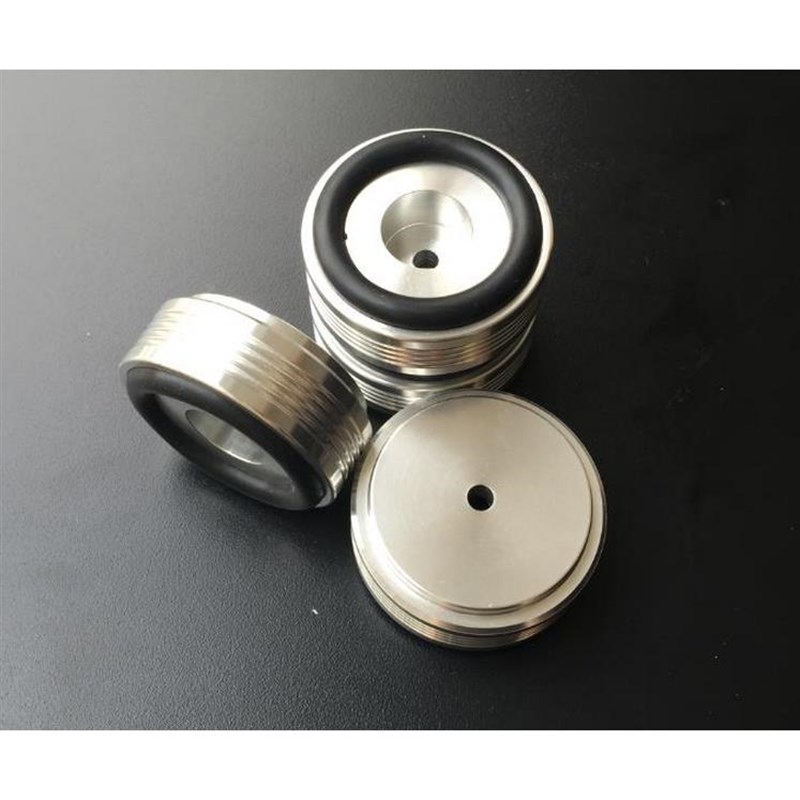 全铝银白色音箱减震脚垫 全铝机脚;脚架避震脚 (44X17mm)