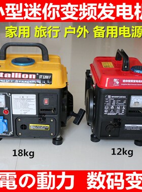 便携式汽油发电机1l000w220v伏家用小型迷你户外低静音车载发电机