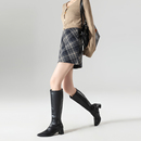 SEBICO半高领打底衫/复古半身裙/复古包臀短裙