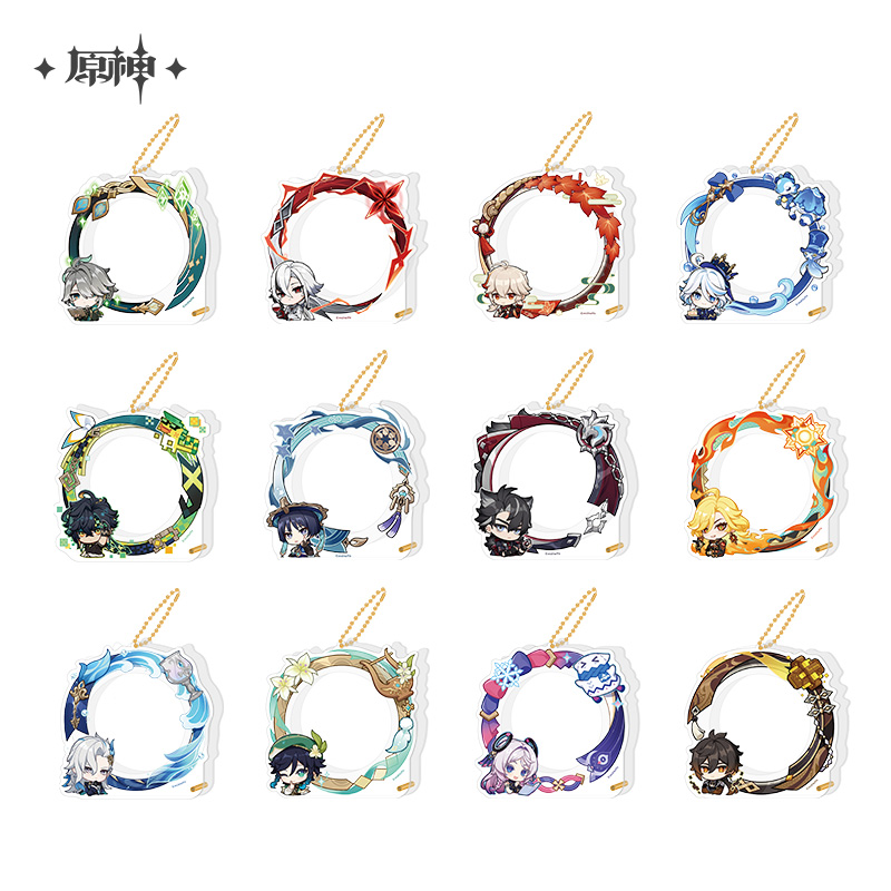 【】头像框系列徽章亚克力收纳套 Genshin