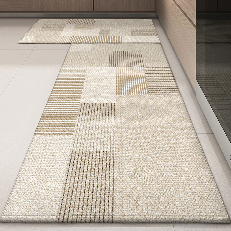 可定制厨房地垫防滑防油防水可擦免洗家用耐脏进门口脚垫长条地毯