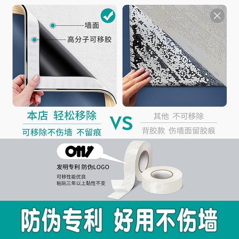 可移除软白板吸磁性白板墙贴绿板黑板家用儿童涂鸦画办公教学培训