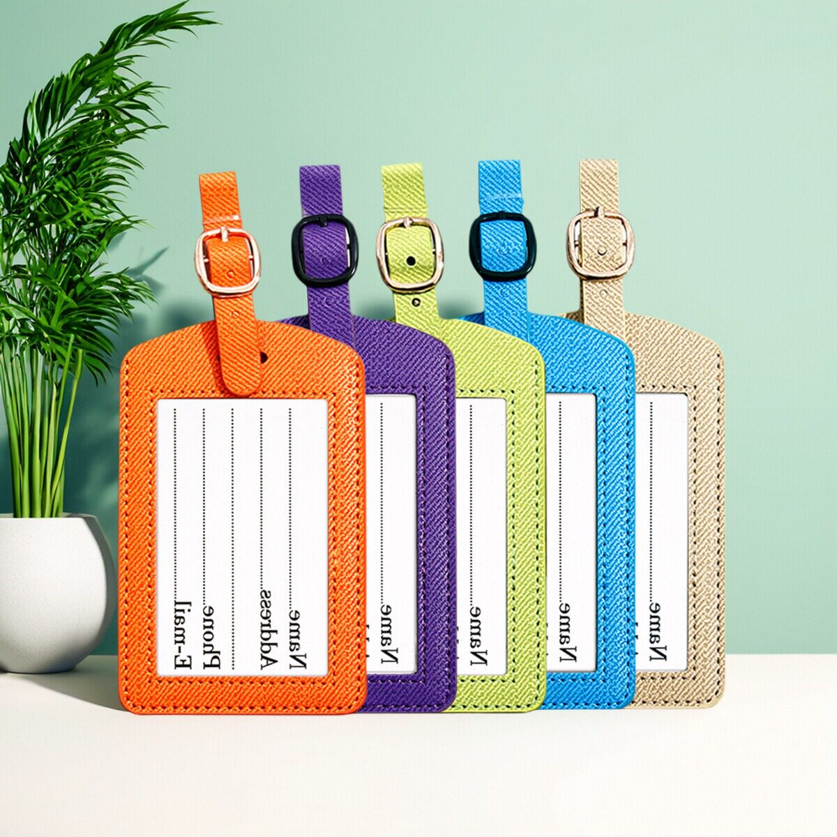 旅行简约加厚PU行李牌飞机登机牌创意旅行箱吊牌托运登机行李牌