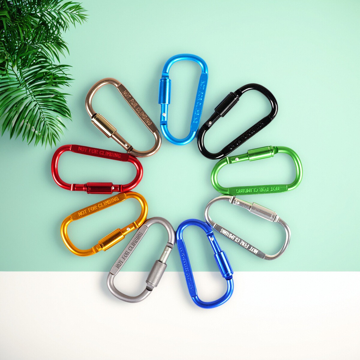 户外工具加粗8CM带锁D型登