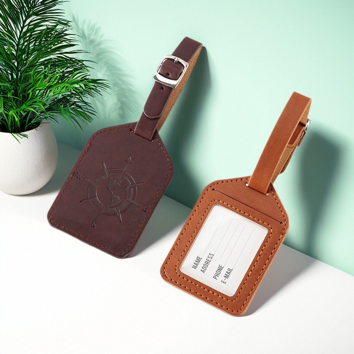 行李牌旅行箱托运PU皮革吊牌出差旅行拉杆箱包挂牌身份牌飞机牌