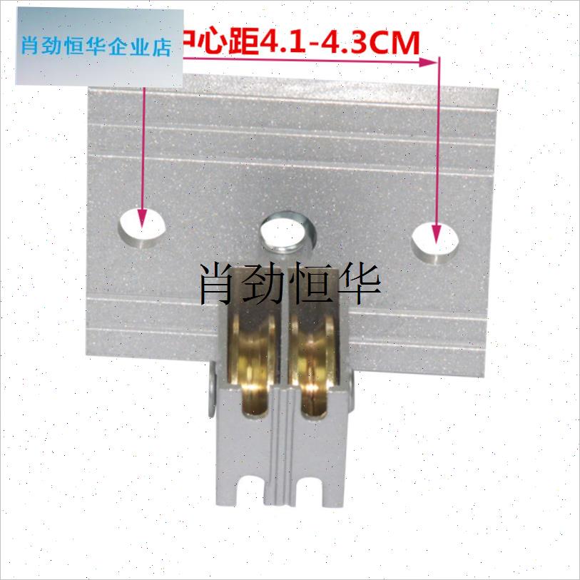 l降手晾衣架铝转向轮晒衣架万y向轮转角器轮子滑轮配件通用单杆式