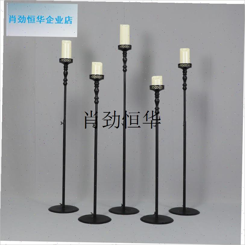 l婚庆道具铁艺烛台路引婚礼x舞台背景装饰迎宾区订婚宴布置摆件