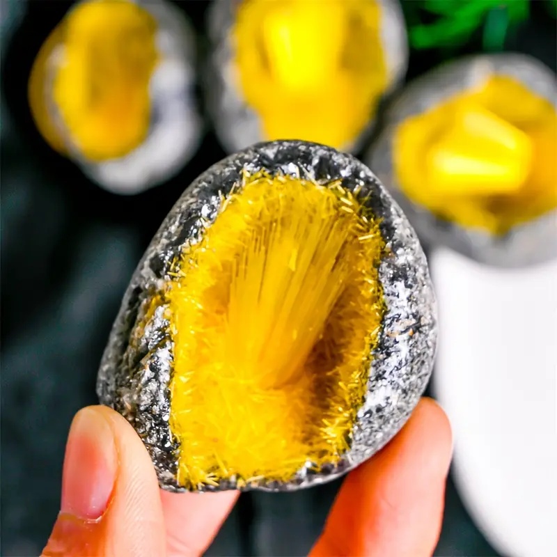 跨境热销天然水晶簇磷氯铅矿标