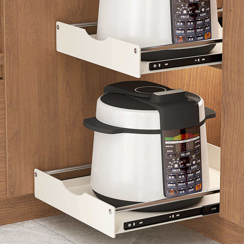 厨房深柜改造抽拉式拉篮置物架水槽餐具储物调味盒带滑轨收纳托盘,家装主材,智能拉篮,淘宝优惠券,粉丝福利购,淘宝优惠卷