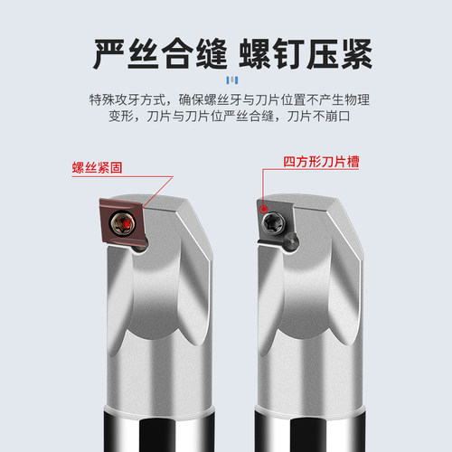 高速钢刀杆抗震防震镗刀杆 SCLCR菱形内孔车刀杆数控加工中心刀具