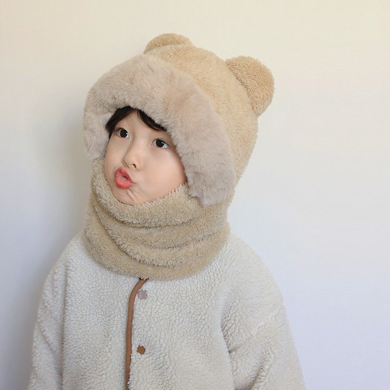 儿童帽子男孩2025新款冬围巾一体秋冬季防风帽女童围脖宝宝护耳帽,童装/婴儿装/亲子装,帽子,淘宝优惠券,粉丝福利购,淘宝优惠卷