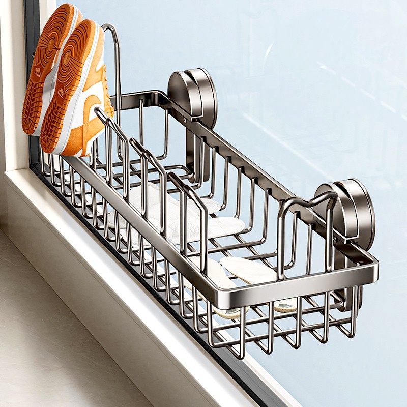 吸盘阳台晾鞋架晒鞋神器窗台晾衣架小型晾晒架护栏晾衣架晒枕头,收纳整理,小型晾晒架,淘宝优惠券,粉丝福利购,淘宝优惠卷