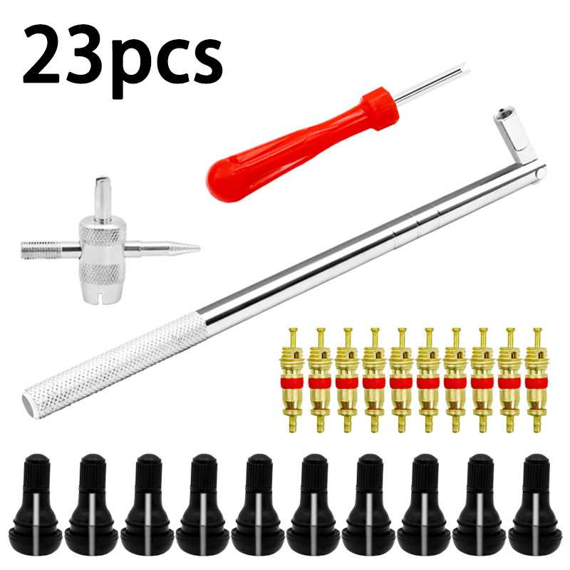 供应轮胎TR412气门嘴23件套 气门嘴气门芯拆装工具气门嘴安装工具