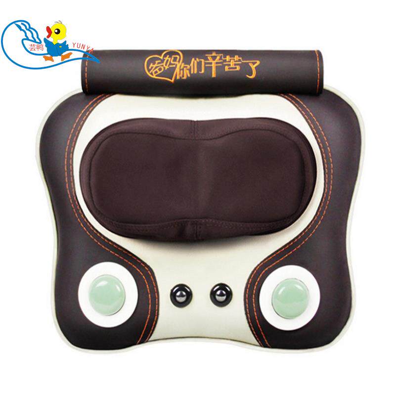 颈椎按摩器 腰部肩部按摩枕家用多功能全身按摩靠垫椅垫厂家直销