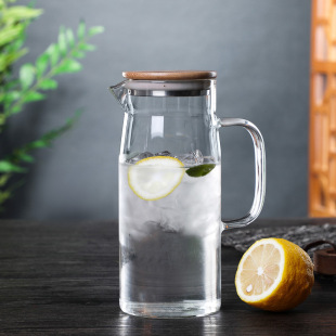 北欧冷水壶套装 耐热玻璃大容量冷水壶家用果汁扎壶凉白开水杯