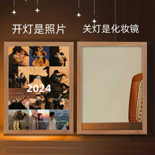 一周年纪念diy摆台相框灯光画