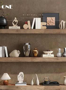 匠十三 侘寂软装饰品摆件创意中古民宿酒店陶瓷花瓶艺术摆件