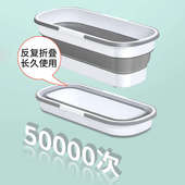 可折叠拖把桶平板拖把水桶家用拖地伴侣涮洗拖布塑料收纳手提水盆