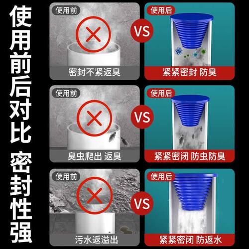 下水道封口盖水管堵头堵塞头40/75/110/50管堵盖堵口器管道下水管