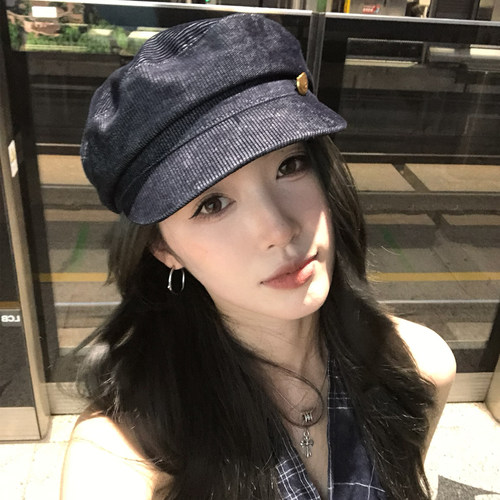 【猫仔kitten】复古百搭八角画家帽2025年新款时尚单檐休闲帽子女