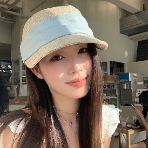 【猫仔kitten】春夏圆顶鸭舌帽遮阳防晒韩版宽檐休闲撞色棒球帽女
