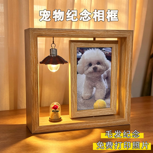 宠物毛发纪念相框猫咪照片定制