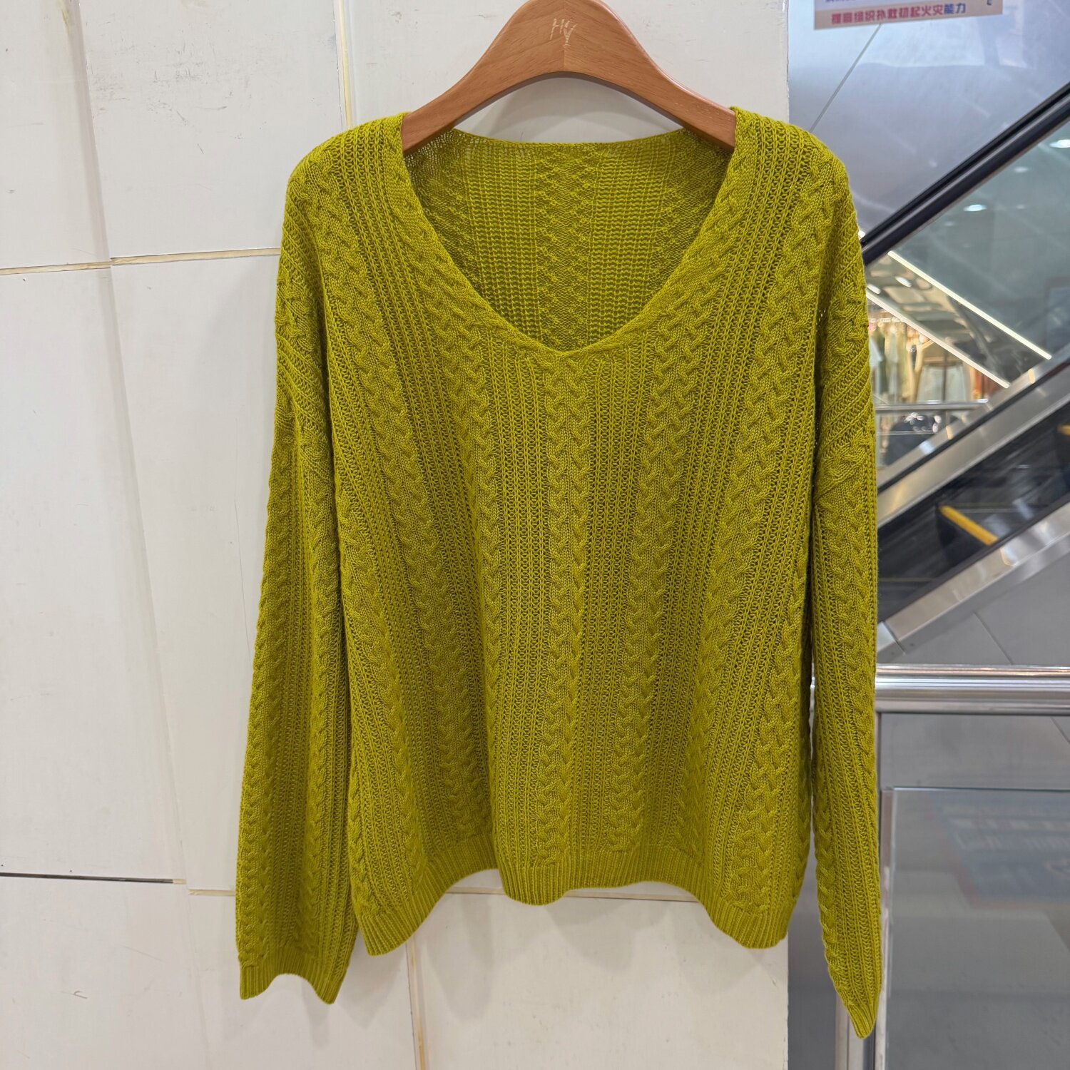 2762欧货绵羊毛V领麻花针织衫女套头柔软舒适百搭显瘦慵懒风毛衣