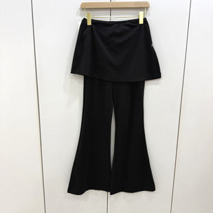 女潮 显瘦百搭微喇长裤 纽芮2628欧洲站2026春时尚 松紧高腰屁帘修身