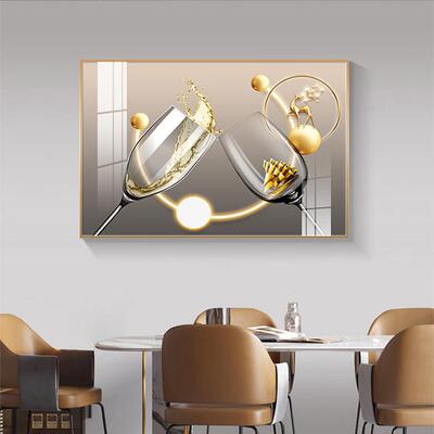 GULAGOS现代简约饭厅装饰画 画餐桌背景墙挂画 画高档饭厅饭厅进