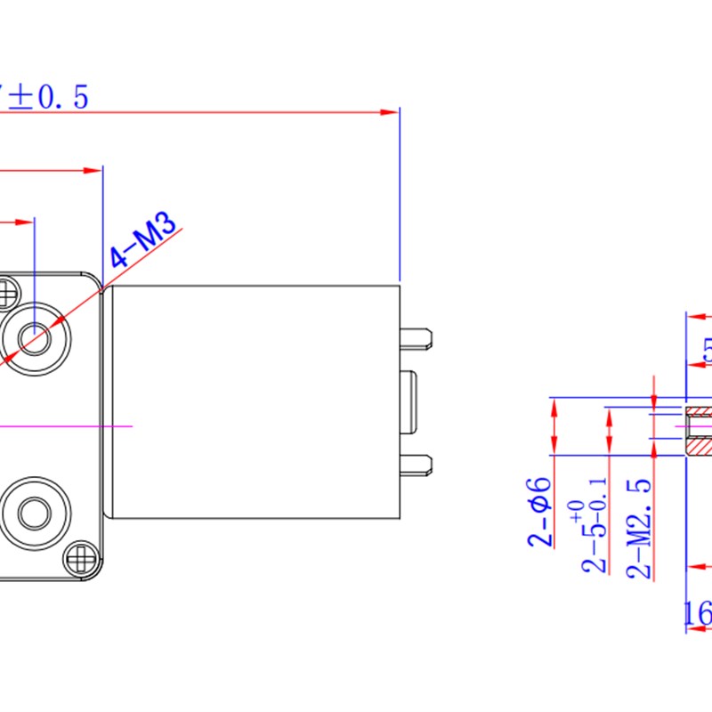4632-370微型直流减速电机涡轮蜗杆6V12V24V调速正反转370马达