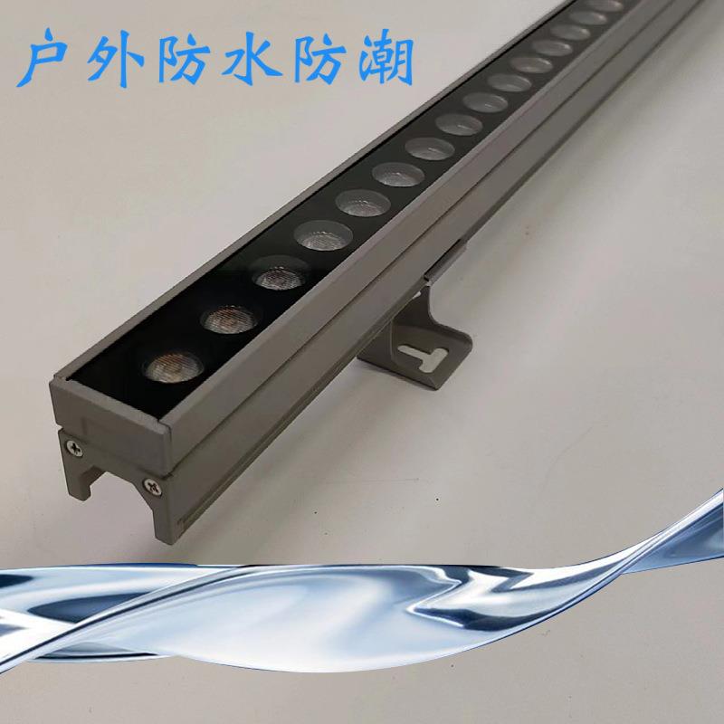 新款直销LED线条灯12W线性洗墙灯户外防水射灯别墅桥梁楼体亮化外