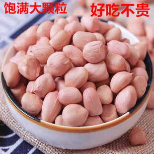 当季新鲜饱满白沙花生米大白沙新货白皮生花生米农家大粒花生仁