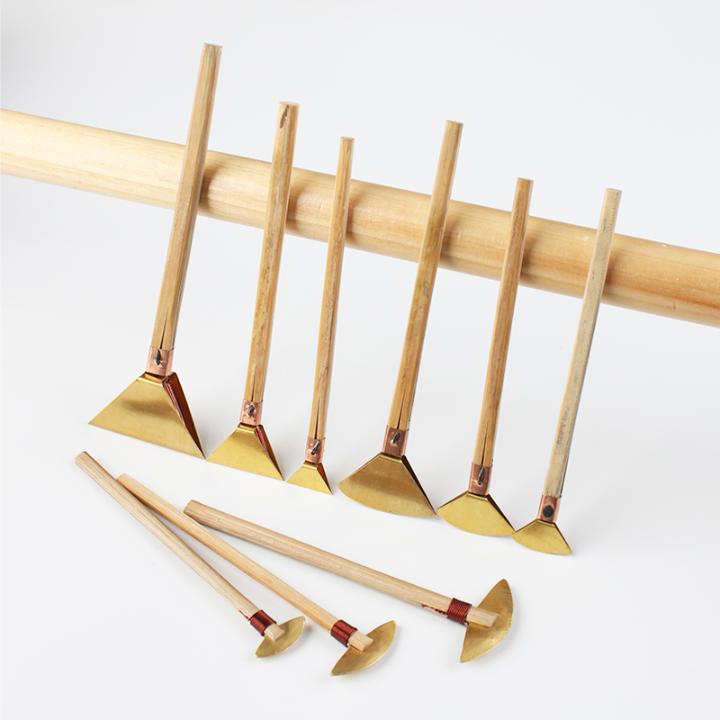 扇形蜡刀半圆蜡刀三角蜡染铜刀苗族布依族手工蜡染工具材料包套装