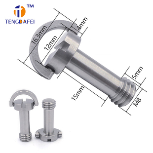 M6M8快拆钛合金螺丝国标一字槽手拧吊环圆形TC4显示器底座螺丝钉