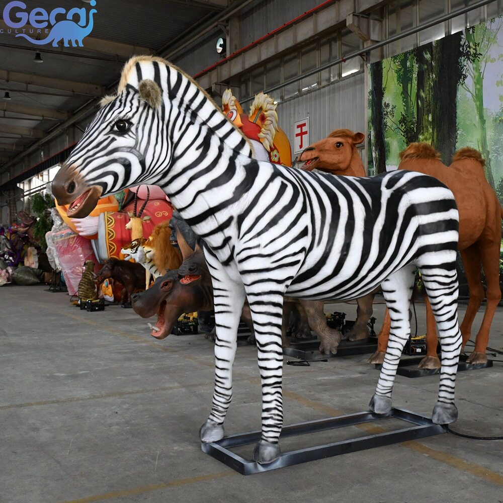 仿真斑马动物模型景区动物园商场博物馆展览动态雕塑厂家定制
