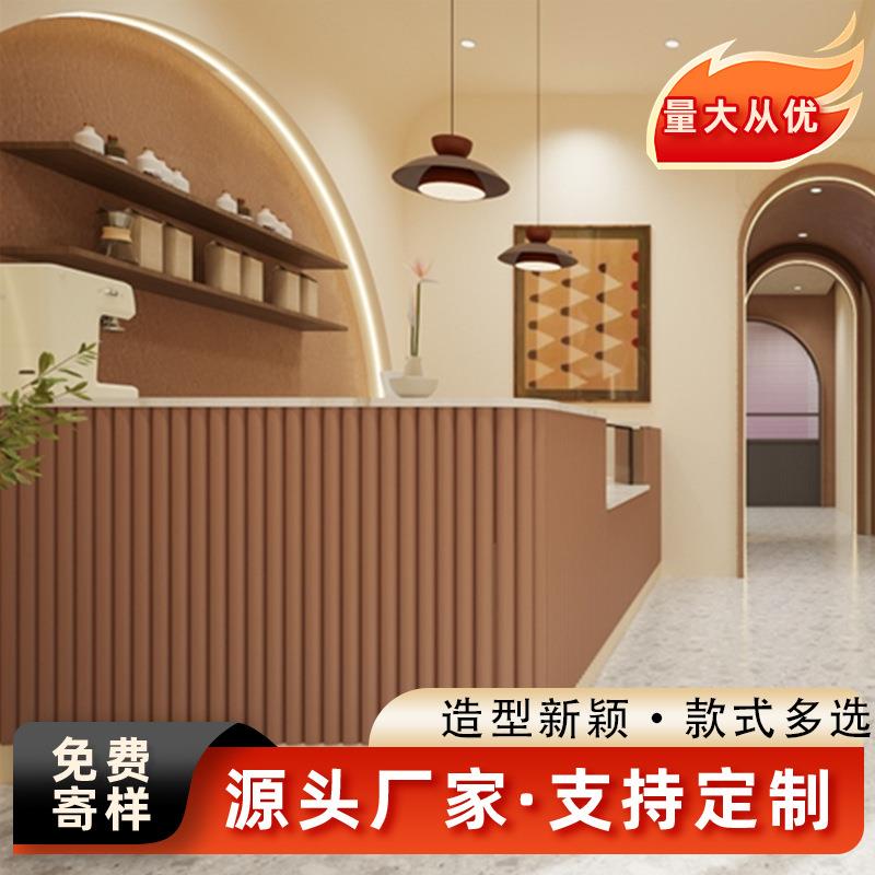 MDF高密度家具柜门板拉槽板波浪板mdf可弯弧cnc雕刻波纹板 装饰板