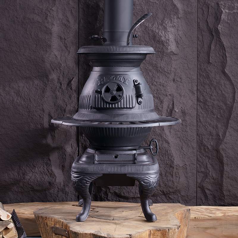 纽波特FS801A加厚铸铁真火燃木家用户外壁炉烧煤烧柴别墅取暖器