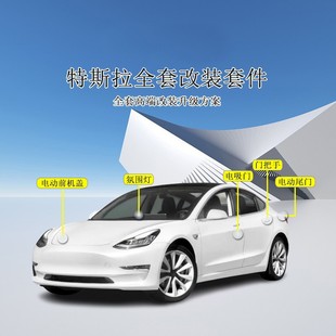 原厂适用特斯拉全套电吸门电尾门前机盖门把手氛围灯改装 汽车配件