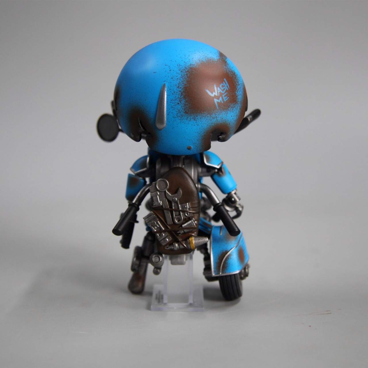 鹿久社HEROCROSS 变形金刚5 Q版 6寸小摩托 小灵通合金可动可发光